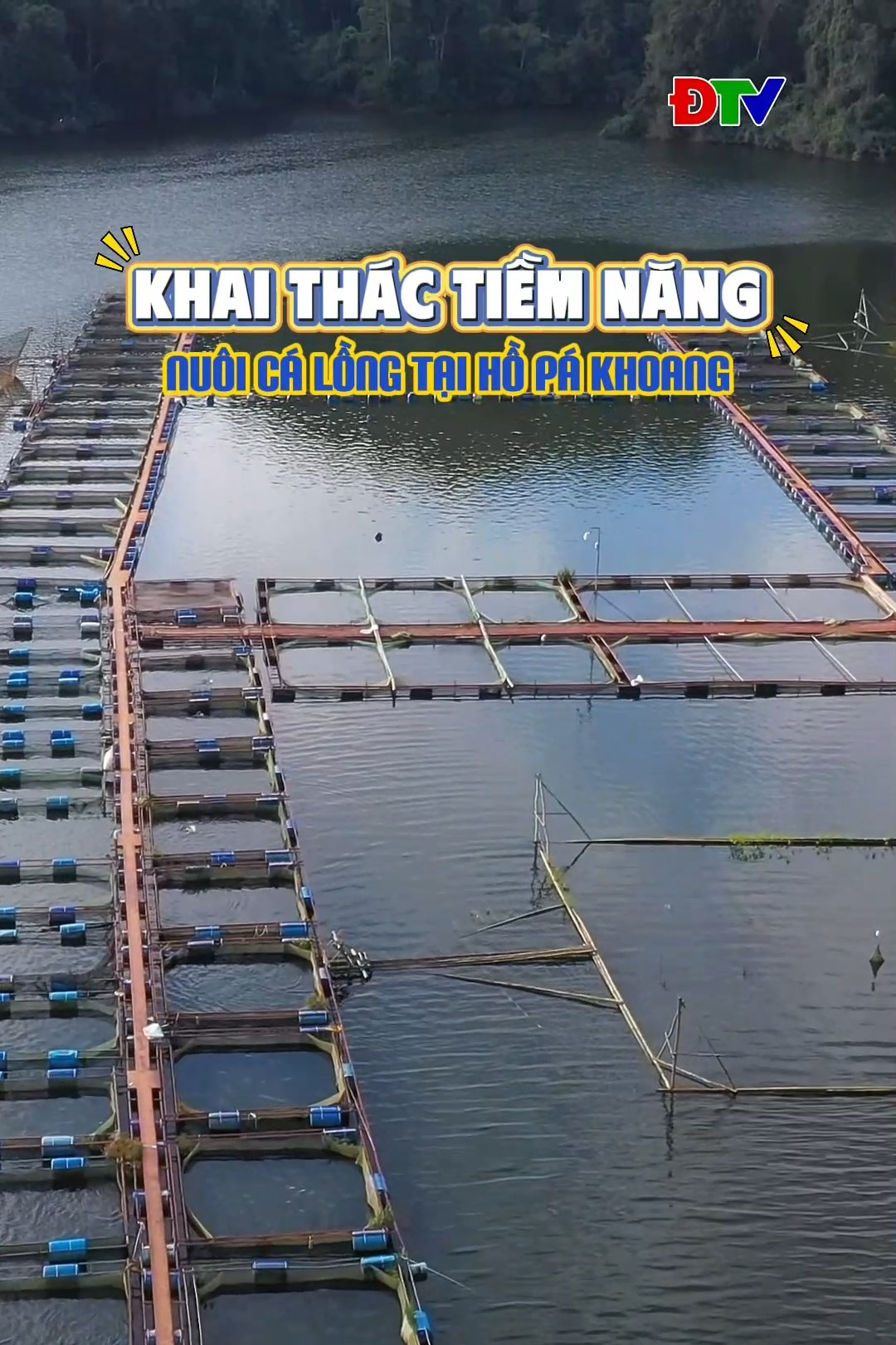 Khai th&aacute;c tiềm năng nu&ocirc;i c&aacute; lồng tại hồ P&aacute; Khoang