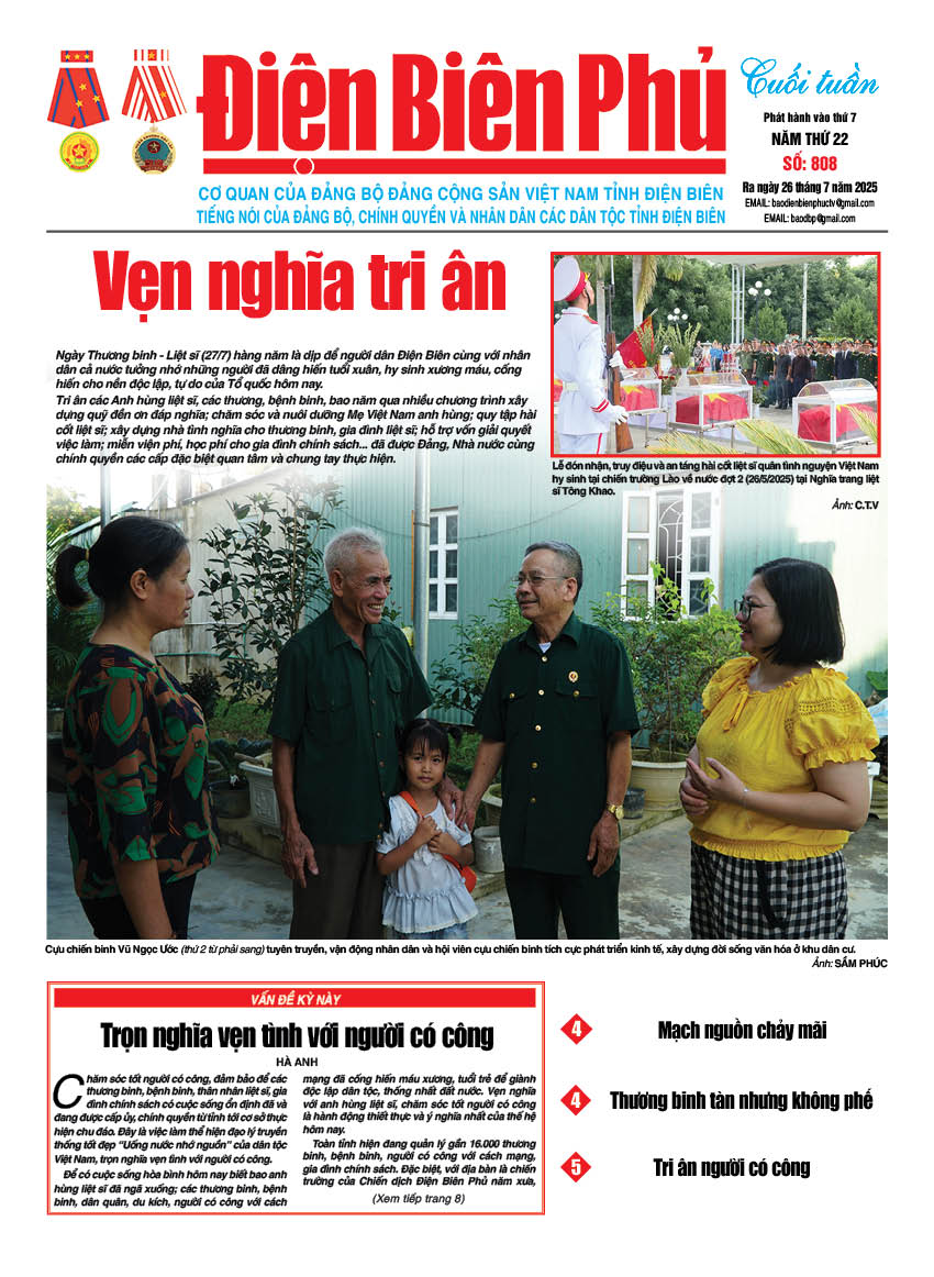 B&aacute;o cuối tuần Số b&aacute;o thứ bảy,ng&agrave;y 26 th&aacute;ng 7 năm 2025