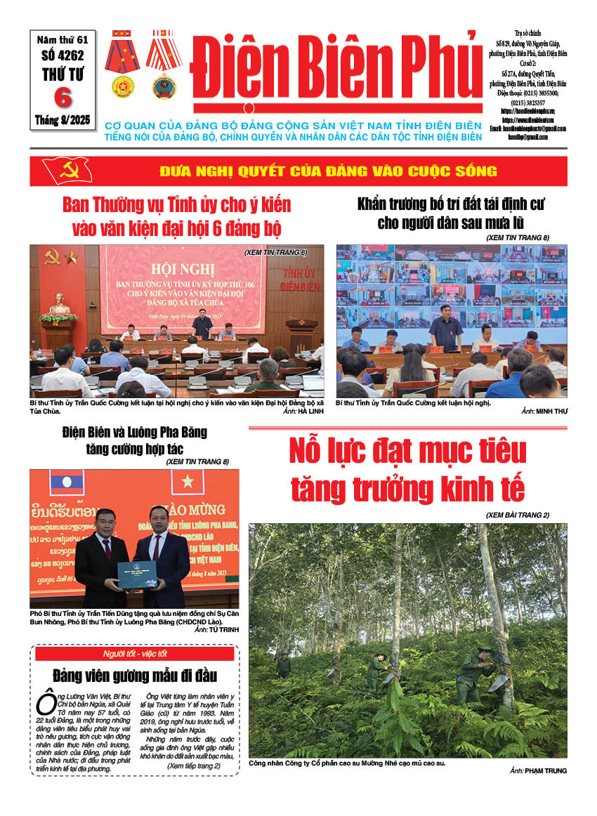 B&aacute;o thời sự Số b&aacute;o thứ tư,ng&agrave;y 06 th&aacute;ng 8 năm 2025