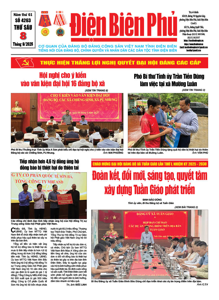 B&aacute;o thời sự Số b&aacute;o thứ s&aacute;u,ng&agrave;y 08 th&aacute;ng 8 năm 2025