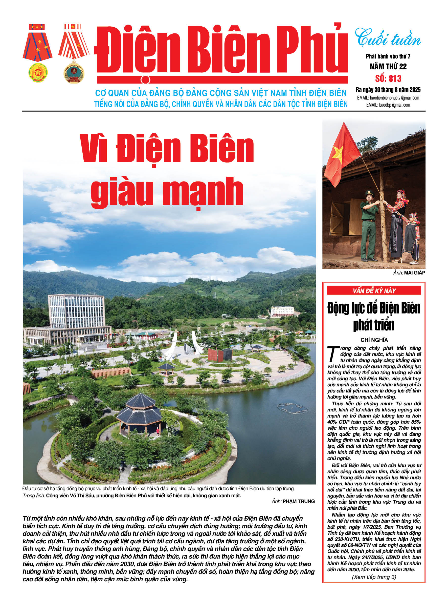 B&aacute;o cuối tuần Số b&aacute;o thứ bảy,ng&agrave;y 30 th&aacute;ng 8 năm 2025