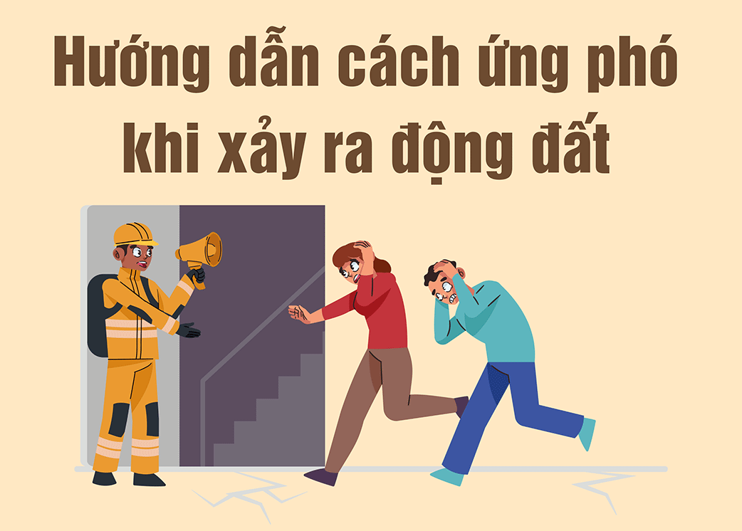 (Infographic) C&aacute;ch ứng ph&oacute; khi xảy ra động đất