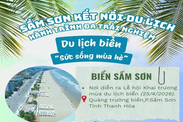 Sầm Sơn kết nối du lịch - H&agrave;nh tr&igrave;nh đa trải nghiệm
