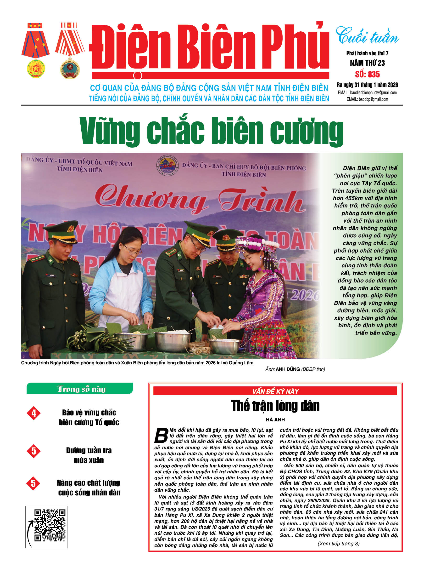 B&aacute;o cuối tuần Số b&aacute;o thứ bảy,ng&agrave;y 31 th&aacute;ng 1 năm 2026