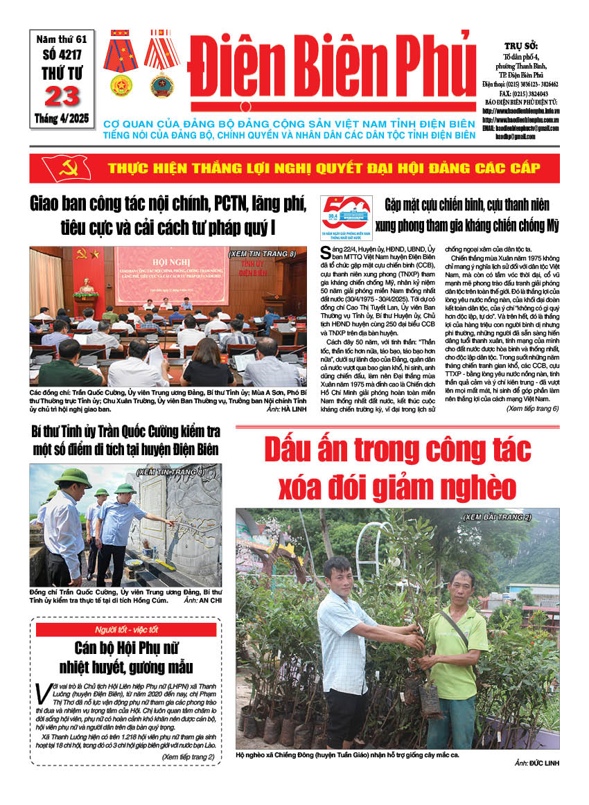 B&aacute;o thời sự Số b&aacute;o thứ tư,ng&agrave;y 23 th&aacute;ng 4 năm 2025