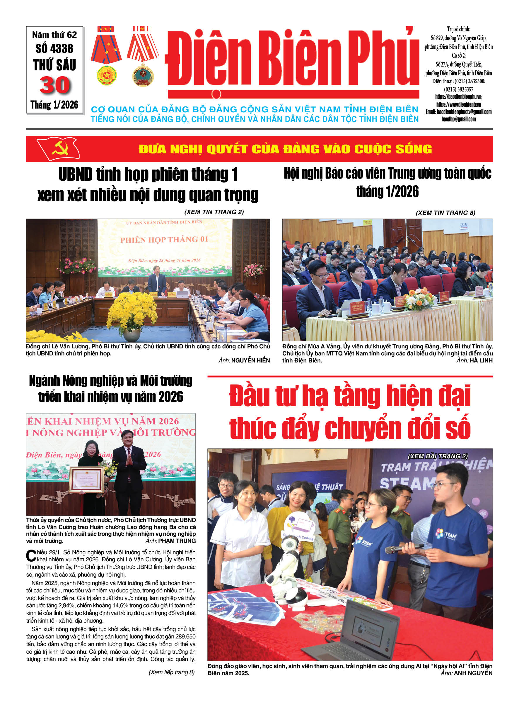 B&aacute;o thời sự Số b&aacute;o thứ s&aacute;u,ng&agrave;y 30 th&aacute;ng 1 năm 2026
