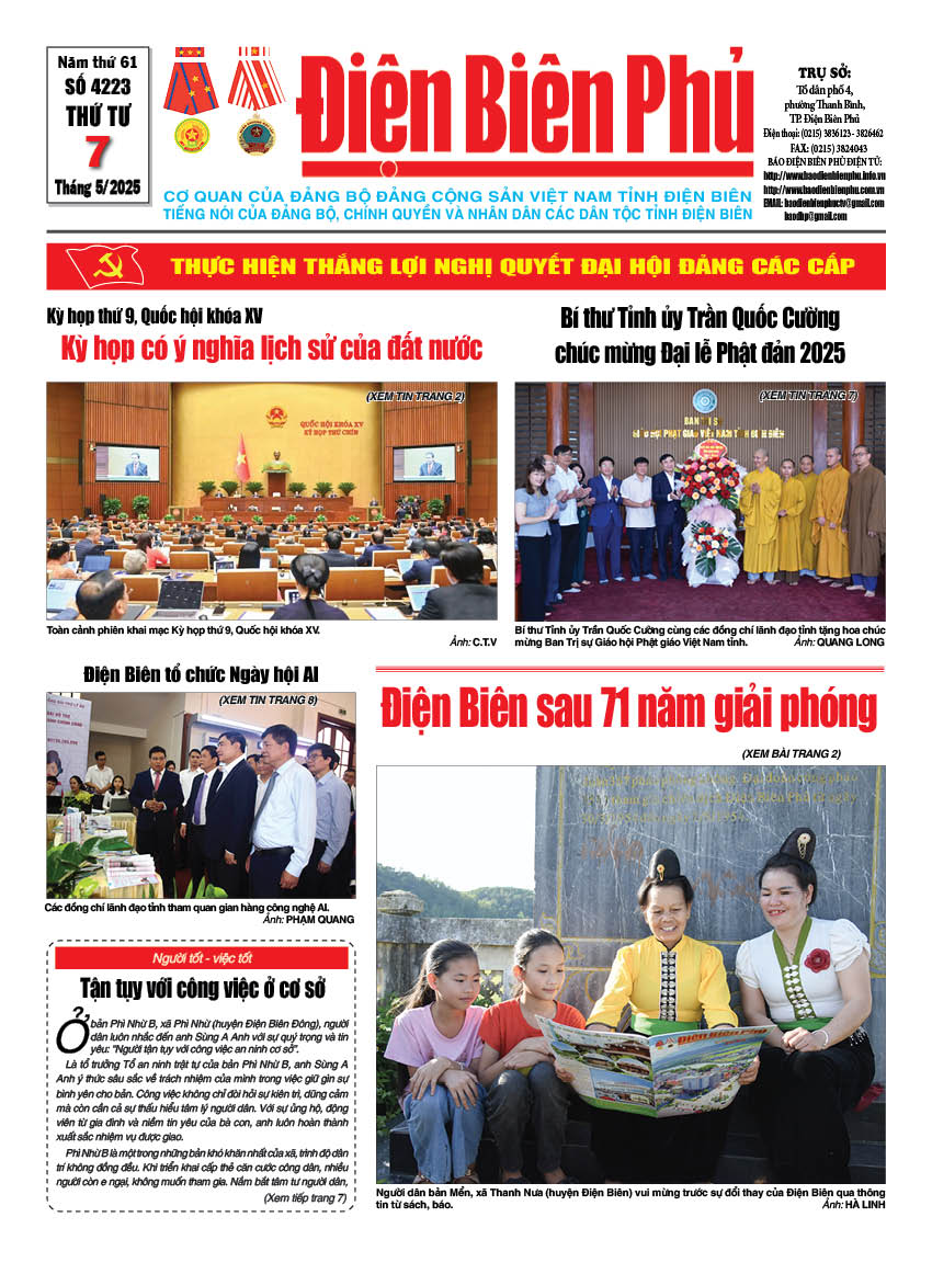 B&aacute;o thời sự Số b&aacute;o thứ tư,ng&agrave;y 07 th&aacute;ng 5 năm 2025