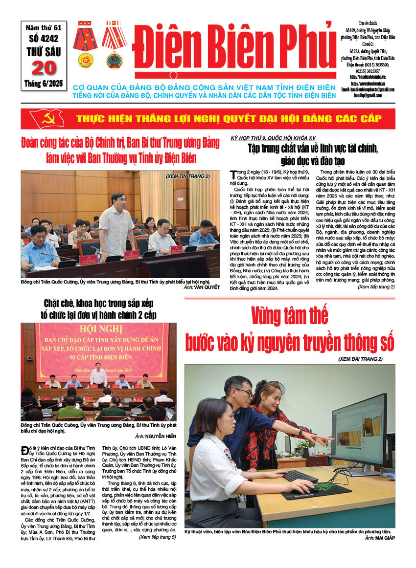 B&aacute;o thời sự Số b&aacute;o thứ s&aacute;u,ng&agrave;y 20 th&aacute;ng 6 năm 2025