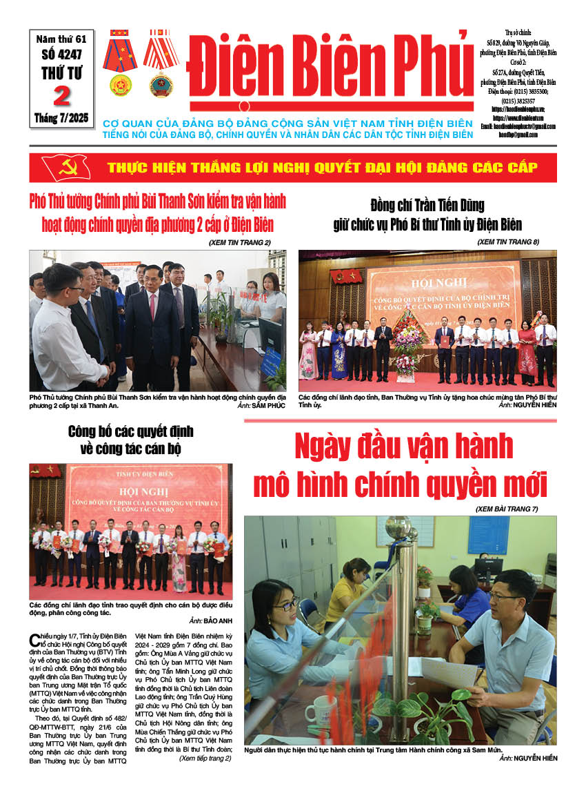 B&aacute;o thời sự Số b&aacute;o thứ tư,ng&agrave;y 02 th&aacute;ng 7 năm 2025