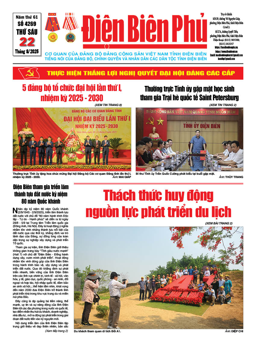 B&aacute;o thời sự Số b&aacute;o thứ s&aacute;u,ng&agrave;y 22 th&aacute;ng 8 năm 2025