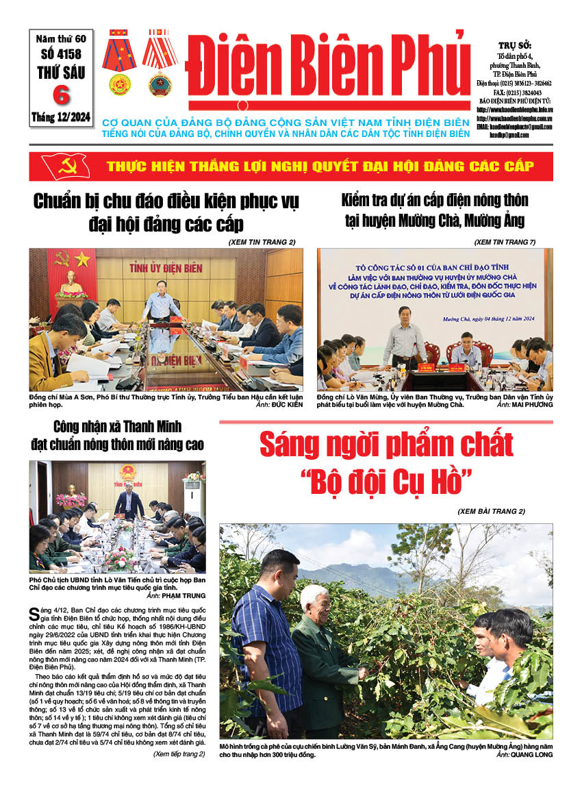 Số b&aacute;o thứ s&aacute;u,ng&agrave;y 06 th&aacute;ng 12 năm 2024