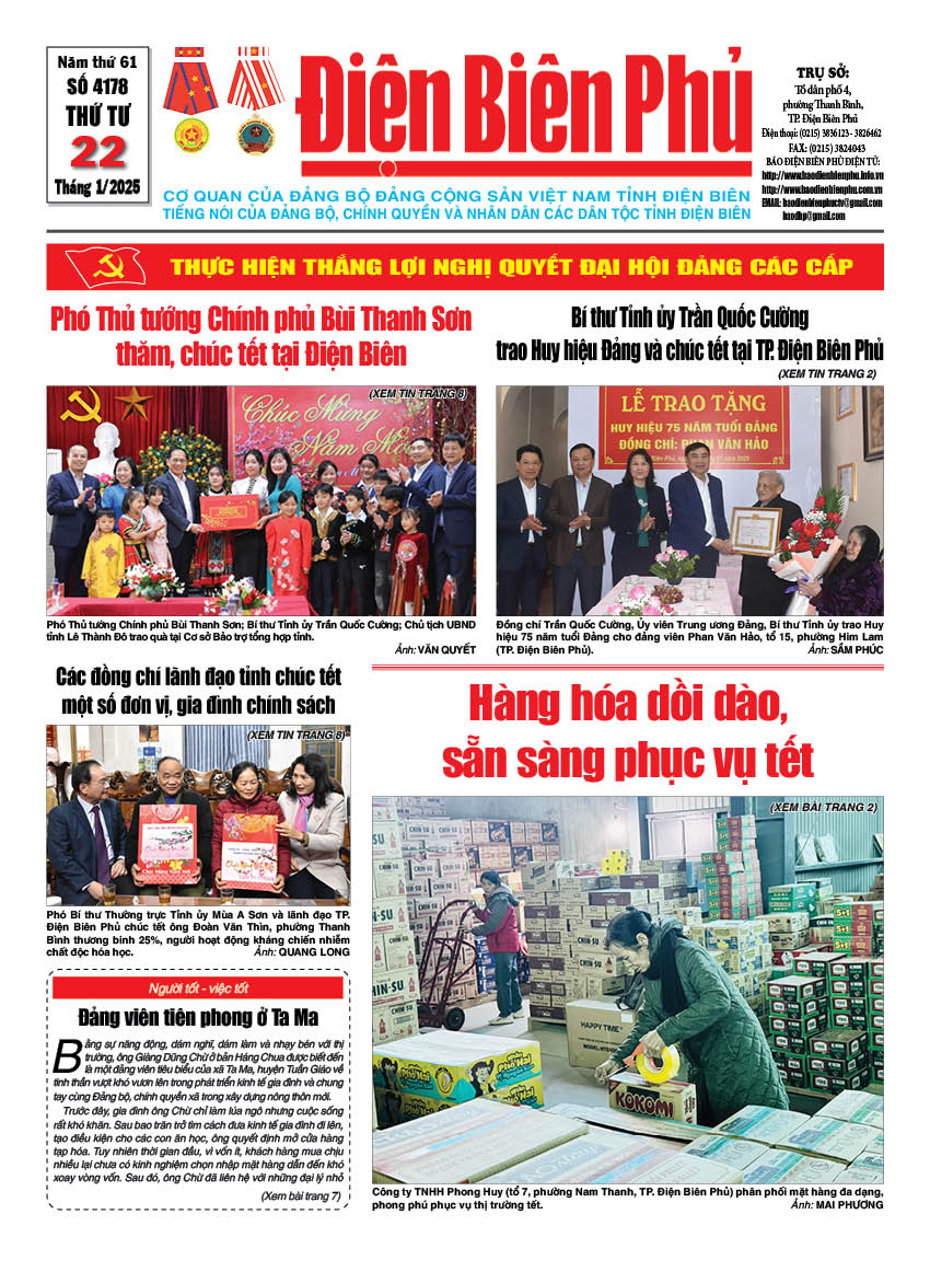 B&aacute;o thời sự Số b&aacute;o thứ tư,ng&agrave;y 22 th&aacute;ng 1 năm 2025