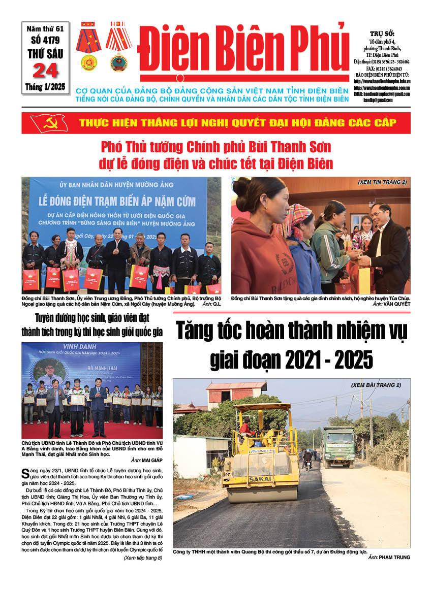 B&aacute;o thời sự Số b&aacute;o thứ s&aacute;u,ng&agrave;y 24 th&aacute;ng 1 năm 2025