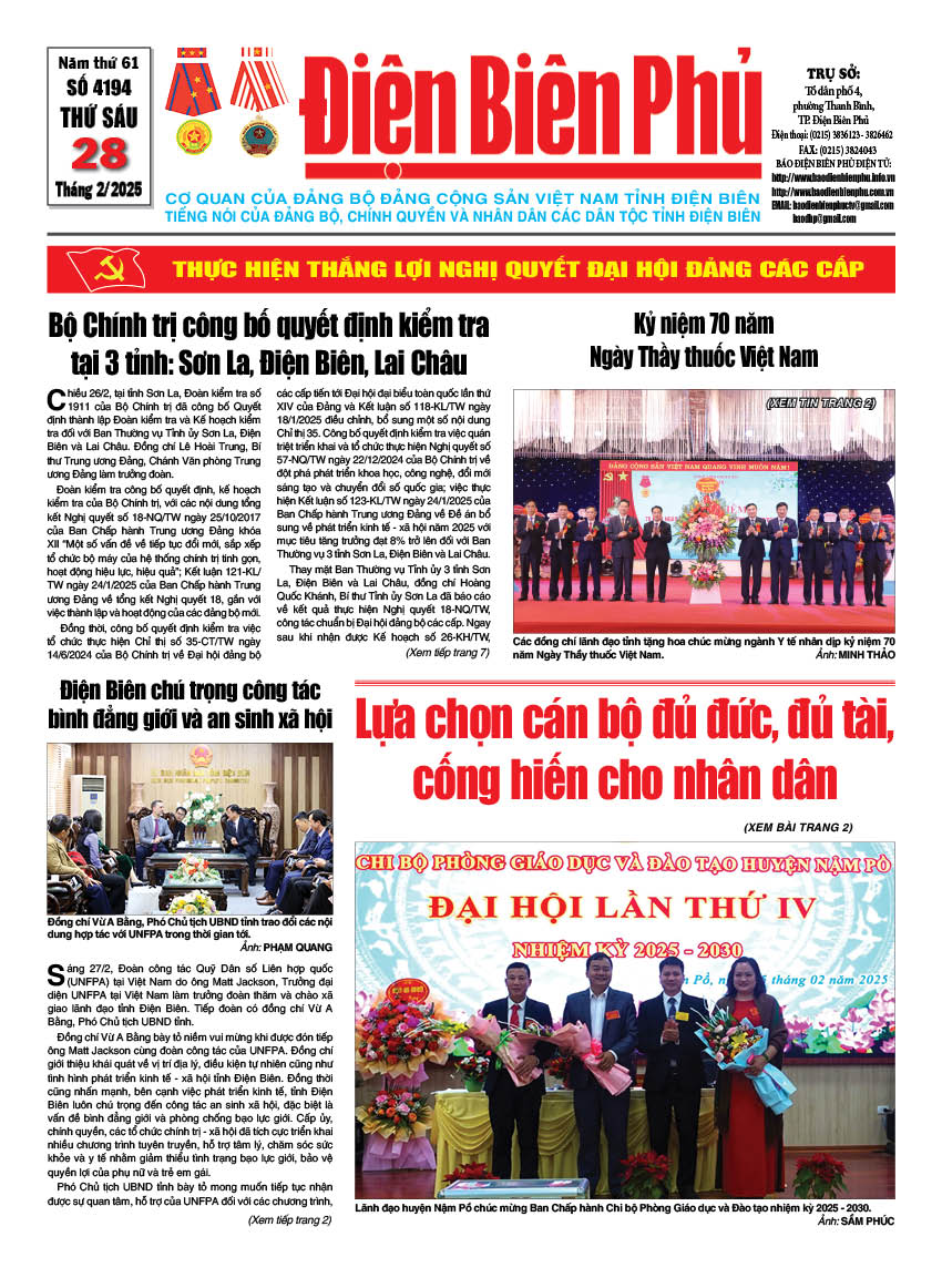 B&aacute;o thời sự Số b&aacute;o thứ s&aacute;u,ng&agrave;y 28 th&aacute;ng 2 năm 2025