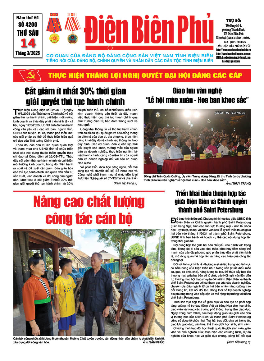 B&aacute;o thời sự Số b&aacute;o thứ s&aacute;u,ng&agrave;y 14 th&aacute;ng 3 năm 2025