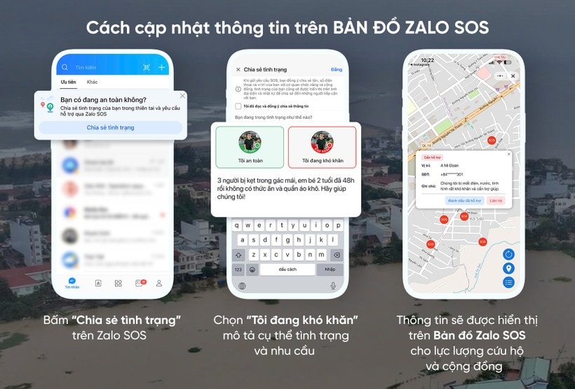 &ldquo;Bản đồ Zalo SOS&rdquo;: C&ocirc;ng cụ hiệu quả trong hoạt động cứu hộ, cứu nạn