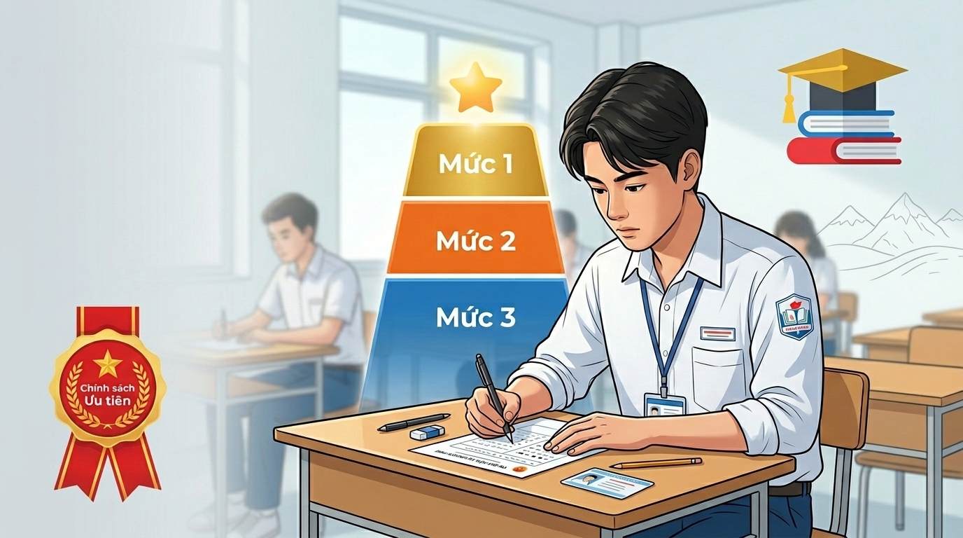 (Infographic) Sửa đổi điểm ưu ti&ecirc;n thi tốt nghiệp THPT 2026