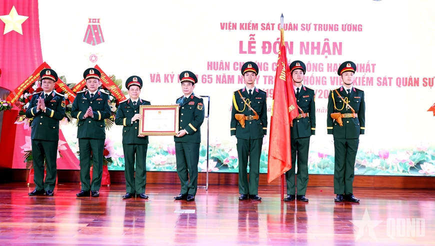 Đại tướng Phan Văn Giang dự Lễ kỷ niệm Ng&agrave;y truyền thống của Viện Kiểm s&aacute;t qu&acirc;n sự Trung ương